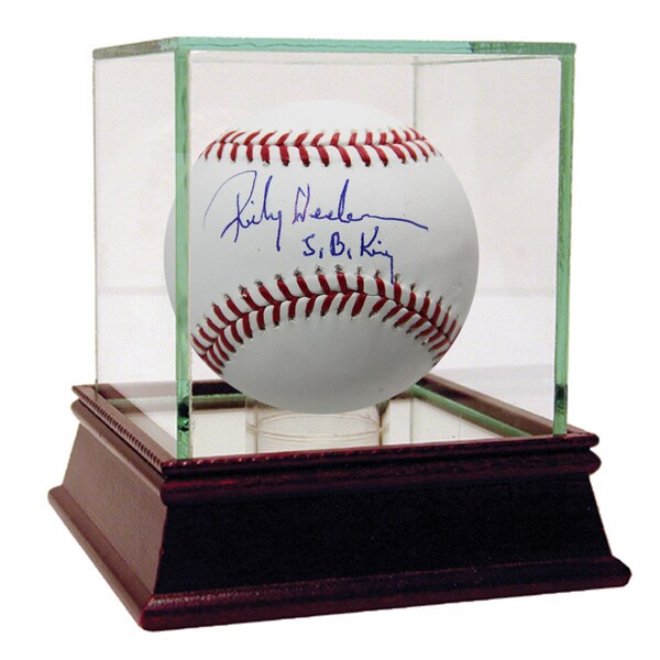 Rickey Henderson Signed MLB Baseball w/ "S.B King "Insc.