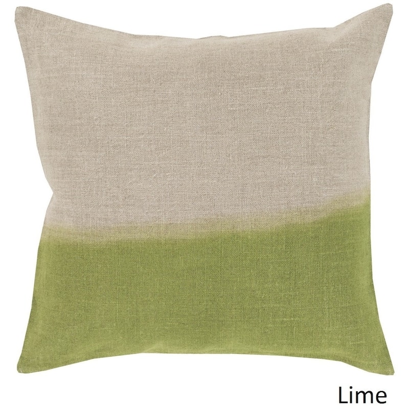Decorative McDaniels 22-inch Poly or Feather Down Filled Pillow - Down - Lime