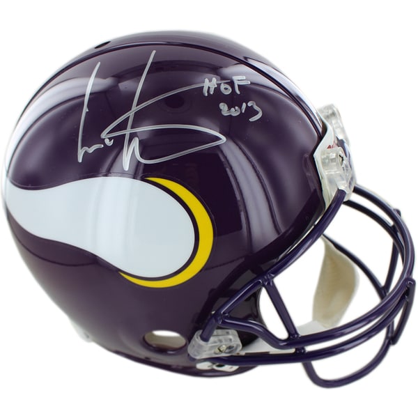 Cris Carter Vikings Signed Proline Helmet w/ HOF Inscription