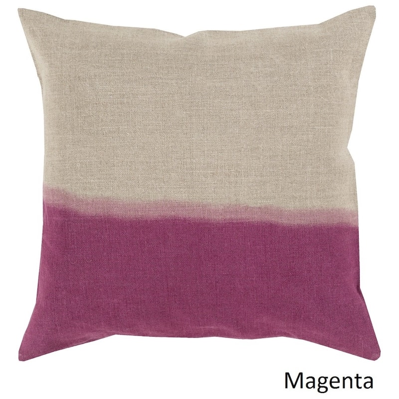 Decorative McDaniels 18-inch Poly or Feather Down Filled Pillow - Down - Pink