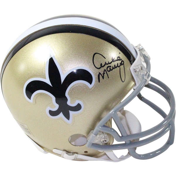 Archie Manning Signed New Orleans Saints Throwback Mini Helmet