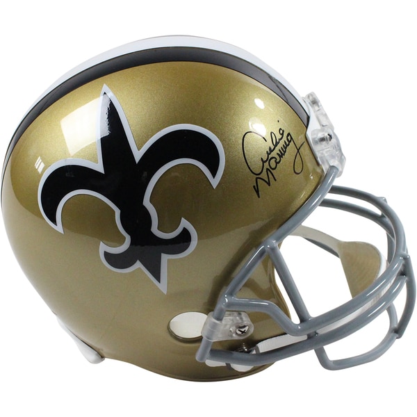 Archie Manning Signed New Orleans Saints Replica 67-75 Throwback Helmet