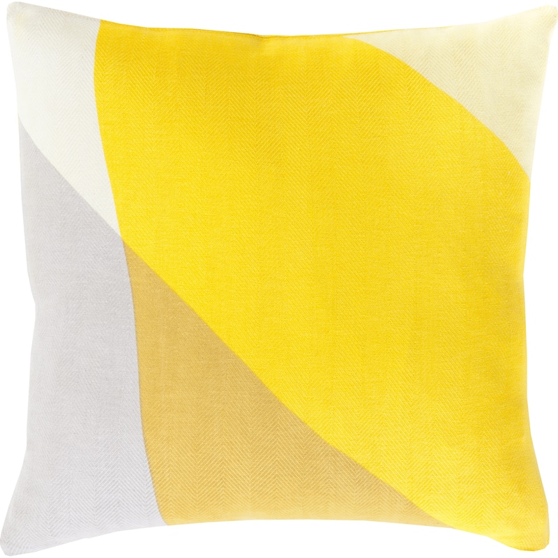 Artistic Weavers Decorative Lennon 20-inch Poly or Feather Down Filled Pillow - Down - Yellow