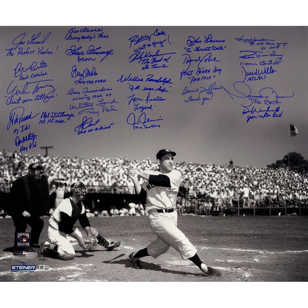 Yogi Berra Tribute Multi-Signed and Inscribed 20x24 Metallic Photo (25 Signatures) (LE/50)