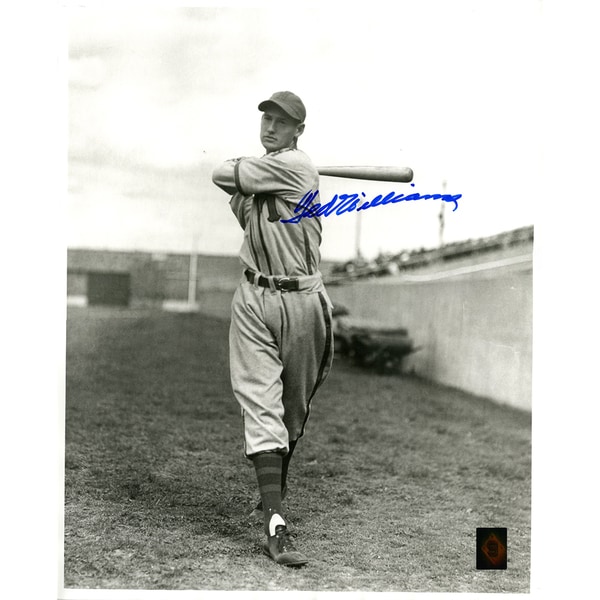 Ted Williams Signed Minneapolis Millers Black & White 16x20 Photo (Green Diamond Auth)