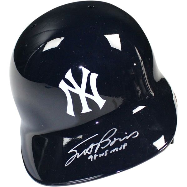 Scott Brosius Signed New York Yankees Left Ear Flap Batting Helmet w/ "98 WS MVP Insc" (MLB Auth)