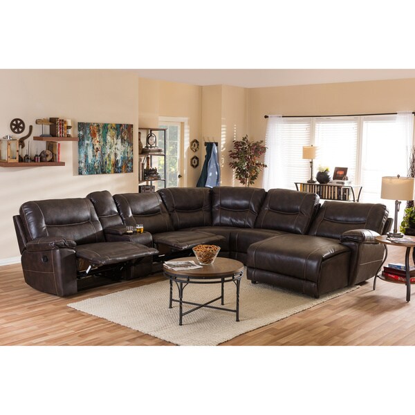 leather corner lounge with recliners