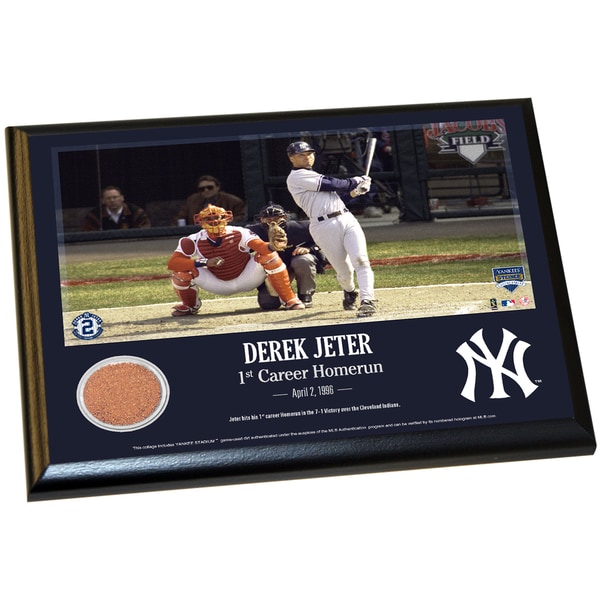 Derek Jeter Moments: 1st Career Homerun 8x10 Dirt Plaque