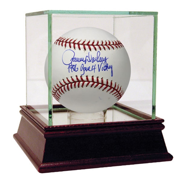 Ron Darling Signed MLB Baseball w/ 86 Game 4 Victory Insc