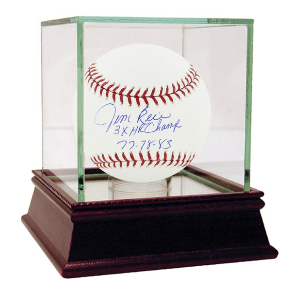 Jim Rice Signed MLB Baseball w/ "3x HR Champ 77, 78, 83" insc