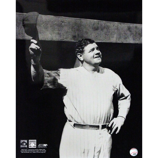 Babe Ruth Tip Cap at Dugout 16x20 (PF)