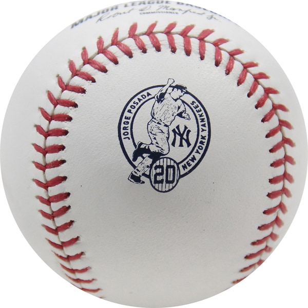 Jorge Posada Retirement Logo Official Baseball