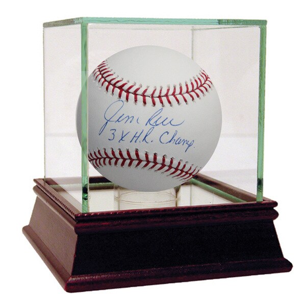 Jim Rice Signed MLB Baseball w/ “3x HR Champ” insc ( MLB Auth)