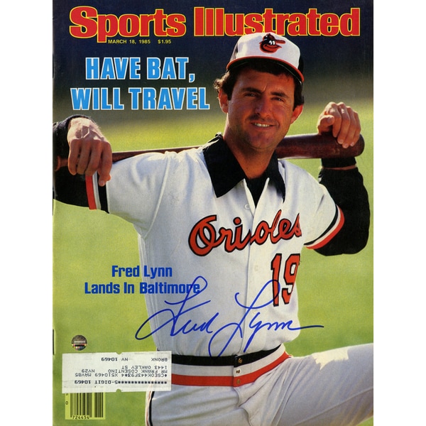 Fred Lynn Signed 3/18/85 Sports Illustrated Magazine