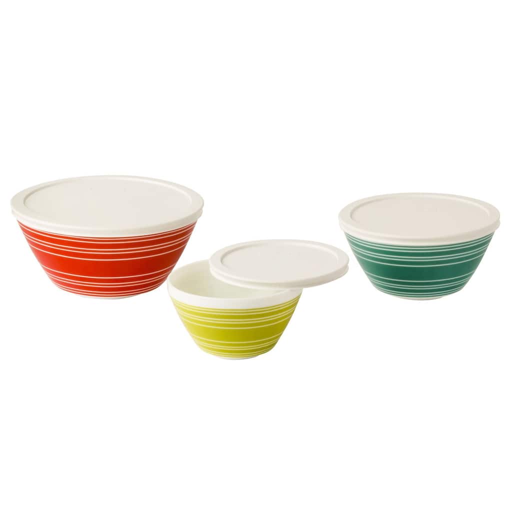 Pyrex Vintage Charm Memory Lane 6-piece Mixing Bowl Set