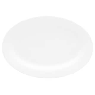 Red Vanilla Oval Serving Platter 14"