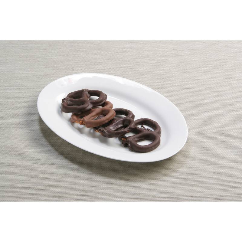 Red Vanilla Oval Serving Platter 14"