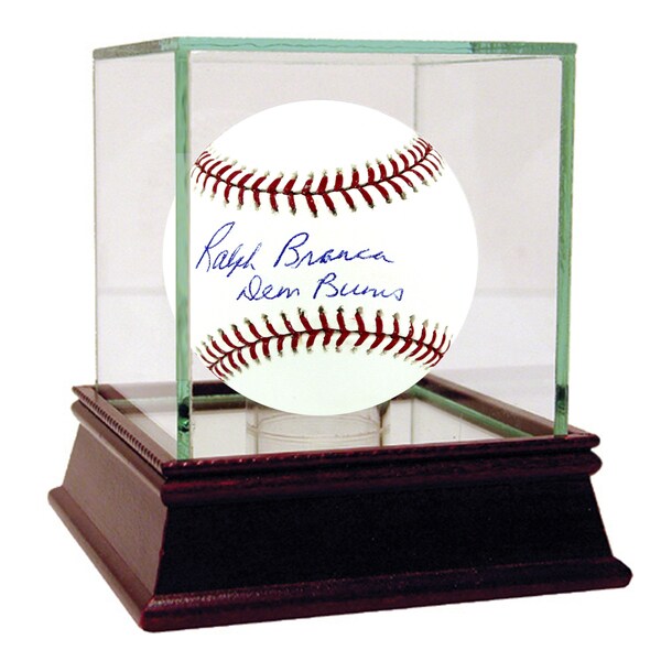 Ralph Branca Signed MLB Baseball w/ "Dem Bums" insc