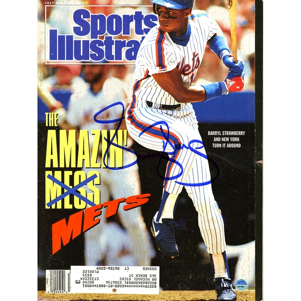 Darryl Strawberry Signed 7/9/90 Sports Illustrated Magazine