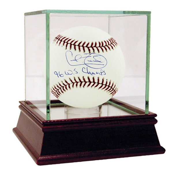 Cecil Fielder MLB Baseball w/ 96 WS Champs" Insc