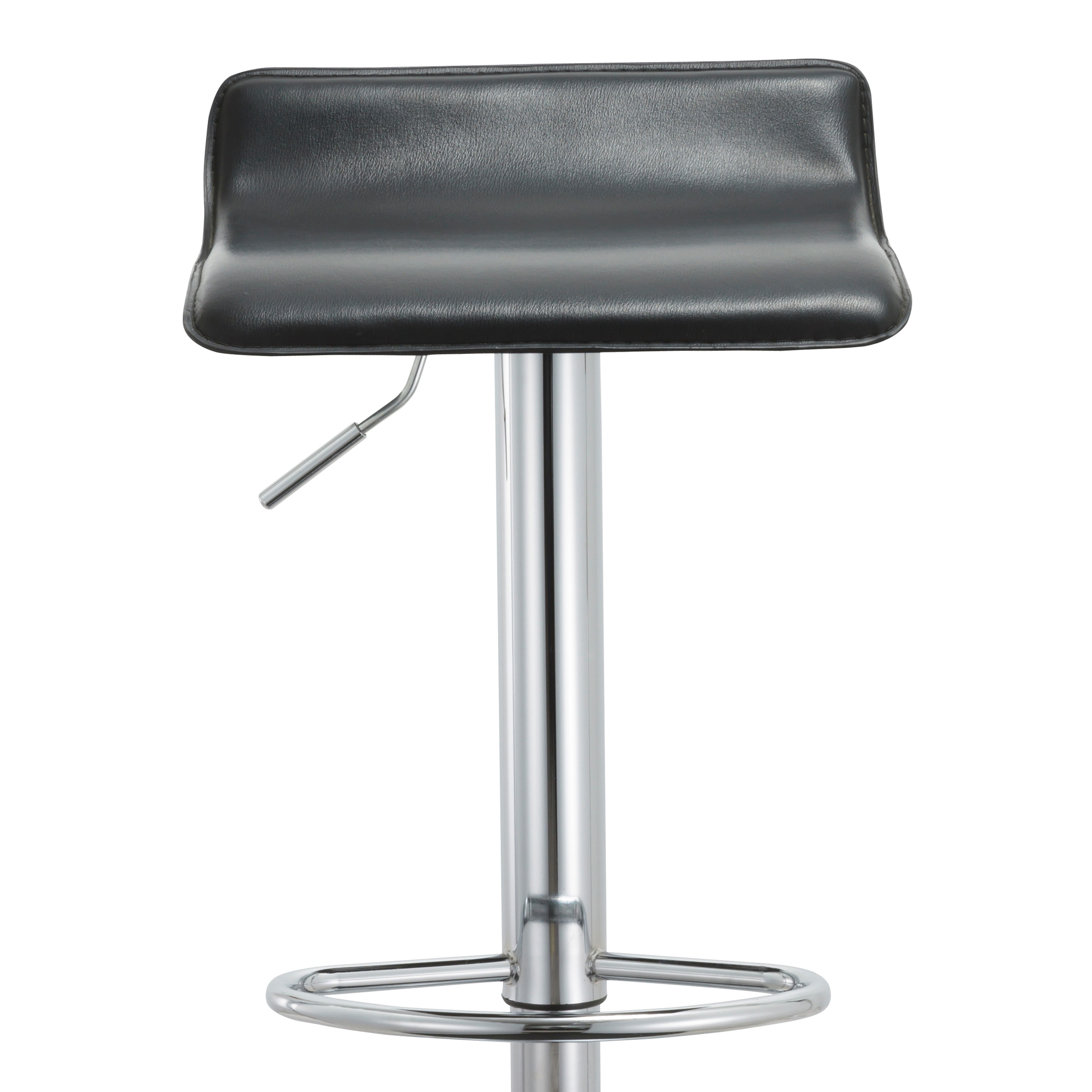 Claris Contemporary Single Adjustable Height Swivel Bar Stool Set of 2 
