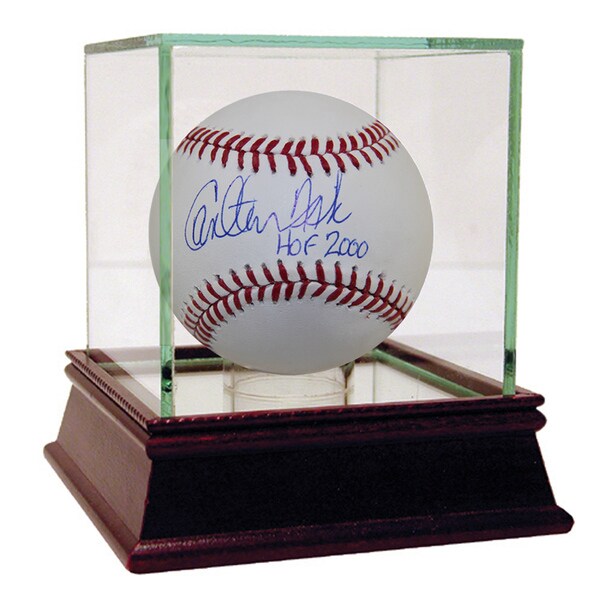Carlton Fisk Signed MLB Baseballs w/ "HOF" Insc.