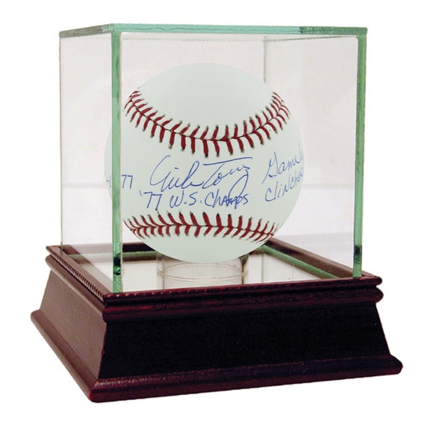 Mike Torrez Signed MLB Baseball w/ "10-18-77, 77 WS Champs, Game 6 Clincher" insc (MLB Auth)
