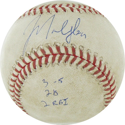 Marlon Byrd Signed Astros at Cubs 4-18-2010 Game Used Baseball w/ "3-5, 2B, 2 RBI" Insc. (MLB Auth)