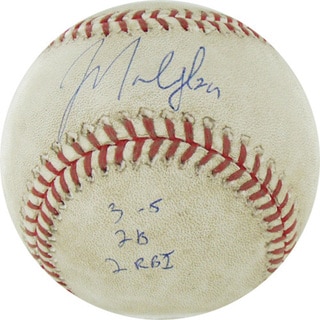 Marlon Byrd Signed Astros at Cubs 4-18-2010 Game Used Baseball w/ "3-5, 2B, 2 RBI" Insc. (MLB Auth)