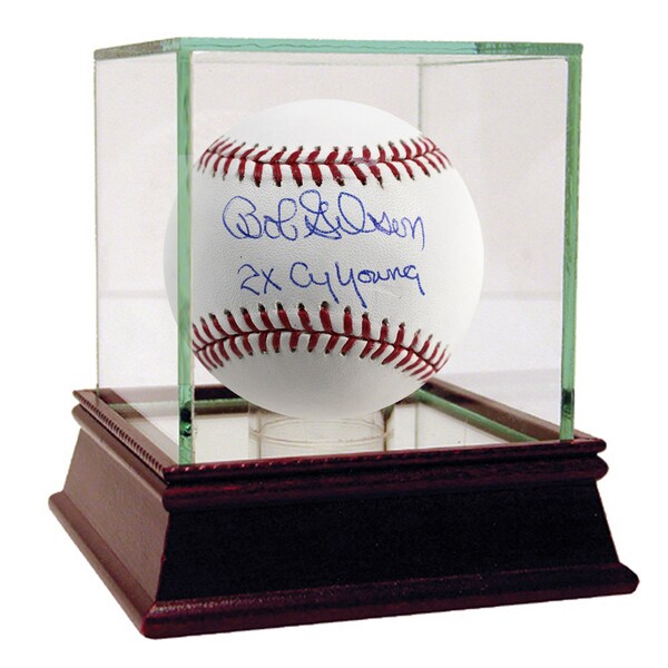 Bob Gibson Signed MLB Baseball w/ “2x Cy Young” Insc.