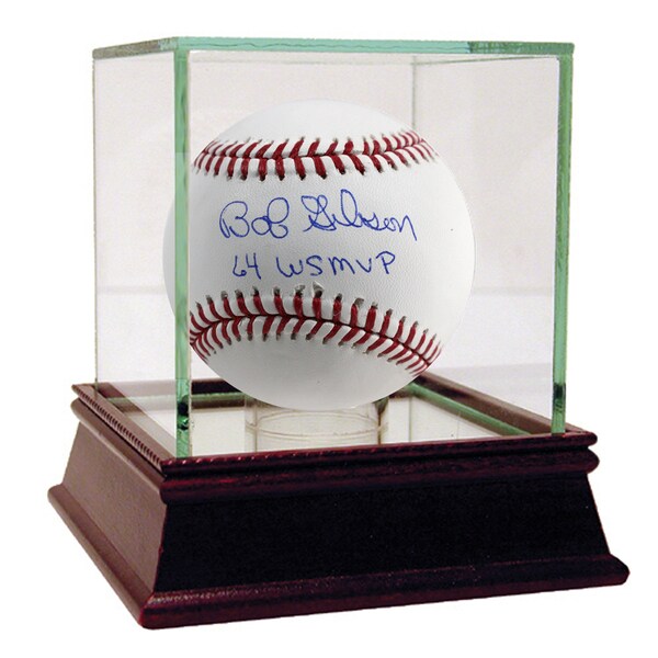 Bob Gibson MLB Baseball w/ "64 WS MVP" Insc.