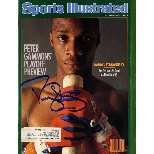 Darryl Strawberry Signed 10/6/86 Sports Illustrated Magazine