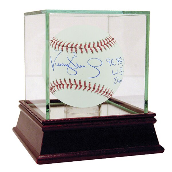 Darryl Strawberry MLB Baseball w/ "96, 98, 99 WS Champs"