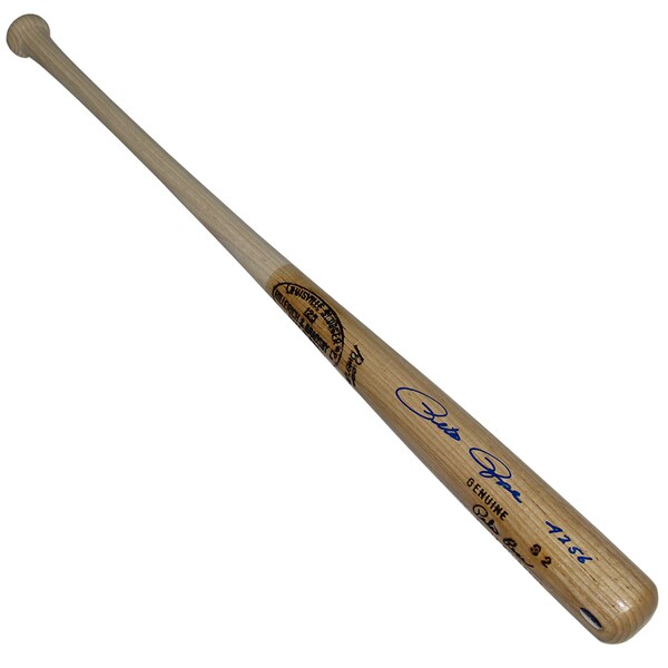 Pete Rose Signed Game Model Bat w/ 4256 Insc