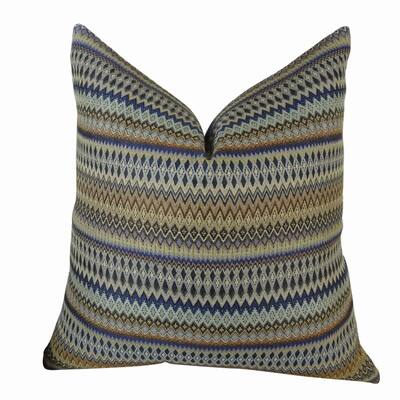 Plutus Zig Along Indigo Handmade Pillow