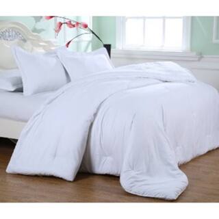Shop Greek Key Embossed White Microfiber Plush Comforter Free