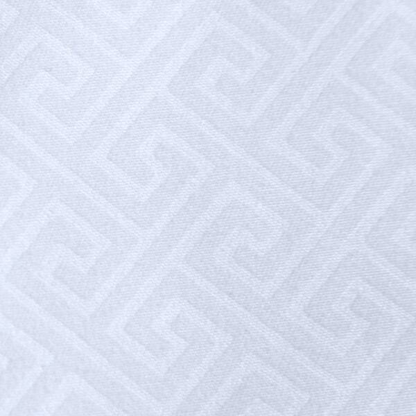 Shop Greek Key Embossed White Microfiber Plush Comforter Free
