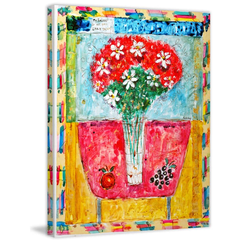 Marmont Hill - 'Beloved Bouquet Version 1' by Michael Woodward Painting Print on Canvas - Multi-Color