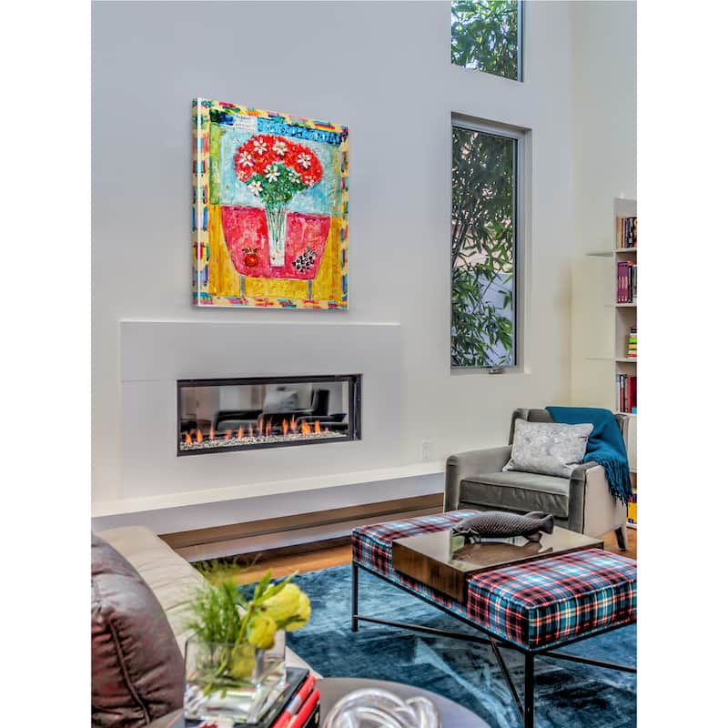 Marmont Hill - 'Beloved Bouquet Version 1' by Michael Woodward Painting Print on Canvas - Multi-Color