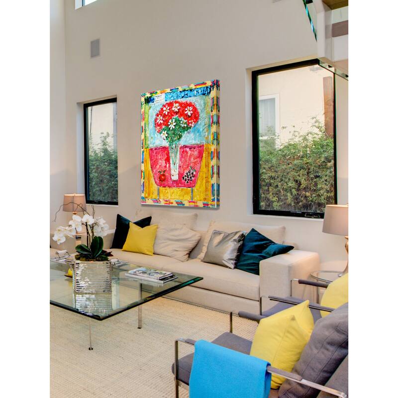 Marmont Hill - 'Beloved Bouquet Version 1' by Michael Woodward Painting Print on Canvas - Multi-Color
