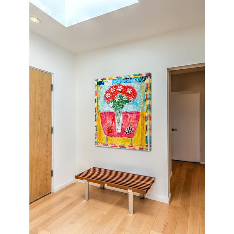 Marmont Hill - 'Beloved Bouquet Version 1' by Michael Woodward Painting Print on Canvas - Multi-Color