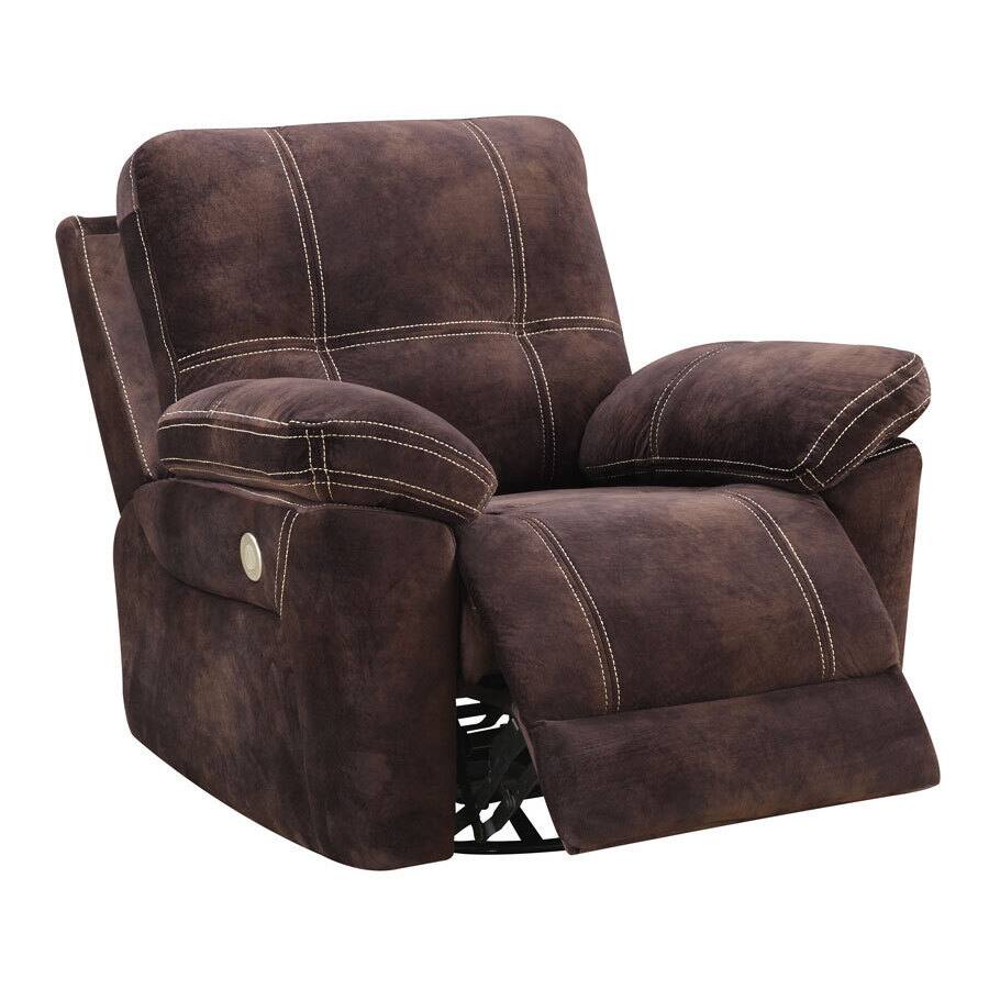 Pratta Chocolate Power Swivel Glider Recliner