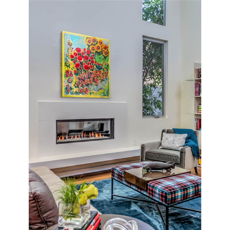 Marmont Hill - 'Summer Garden' by Michael Woodward Painting Print on Canvas - Multi-Color