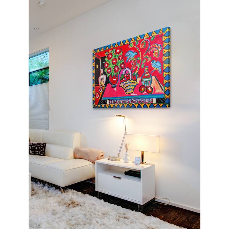 Marmont Hill - 'Felidia' by Michael Woodward Painting Print on Canvas - Multi-Color