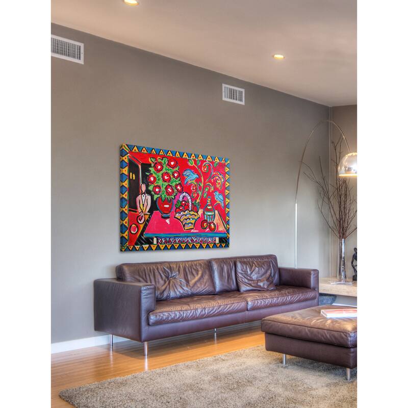 Marmont Hill - 'Felidia' by Michael Woodward Painting Print on Canvas - Multi-Color