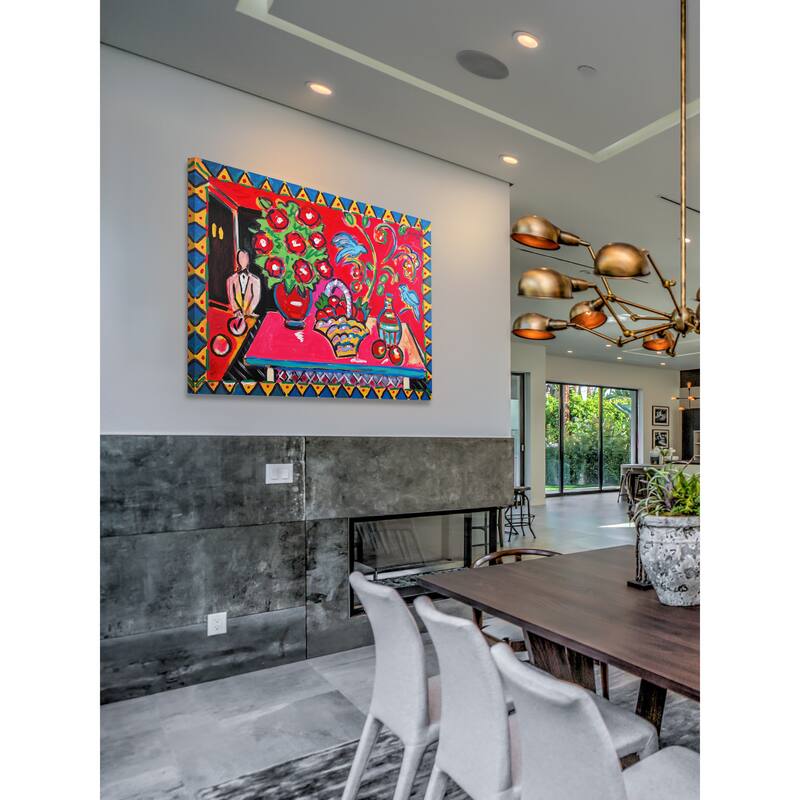 Marmont Hill - 'Felidia' by Michael Woodward Painting Print on Canvas - Multi-Color