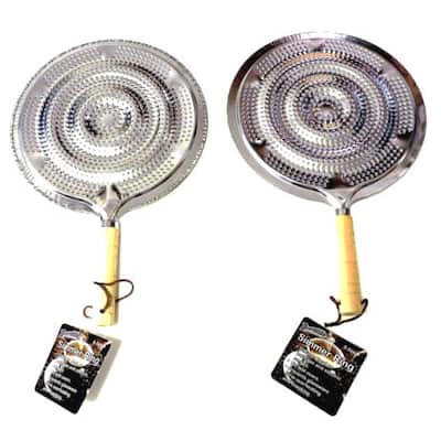 Flame Tamer Stovetop Simmer Ring Aluminum Heat Diffuser Gas Electric Range (2 Pack)