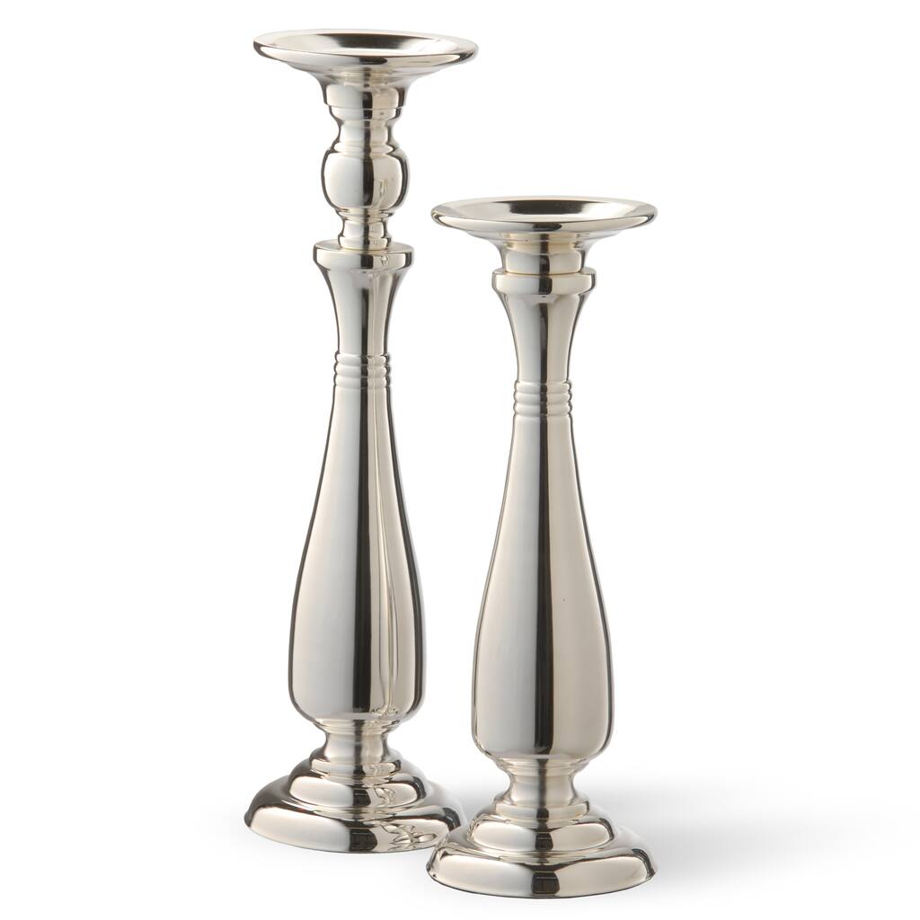 Silver Wedding Candle Holder (Set of 2)