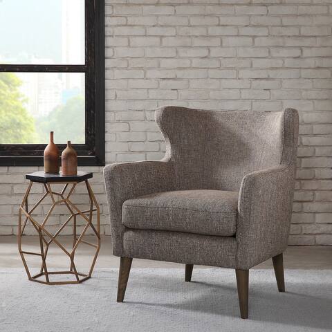 Madison Park Letti Taupe Concave Club Chair