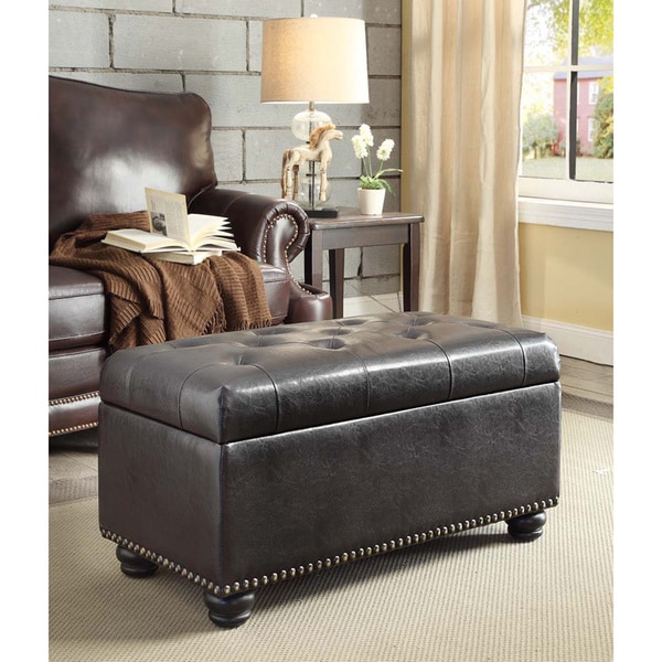 Convenience Concepts Designs4Comfort 7th Avenue Storage Ottoman